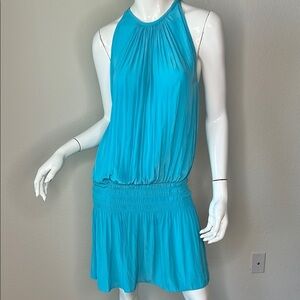 Ramy Brook Summer Sleeveless Turquoise Mini Dress size M